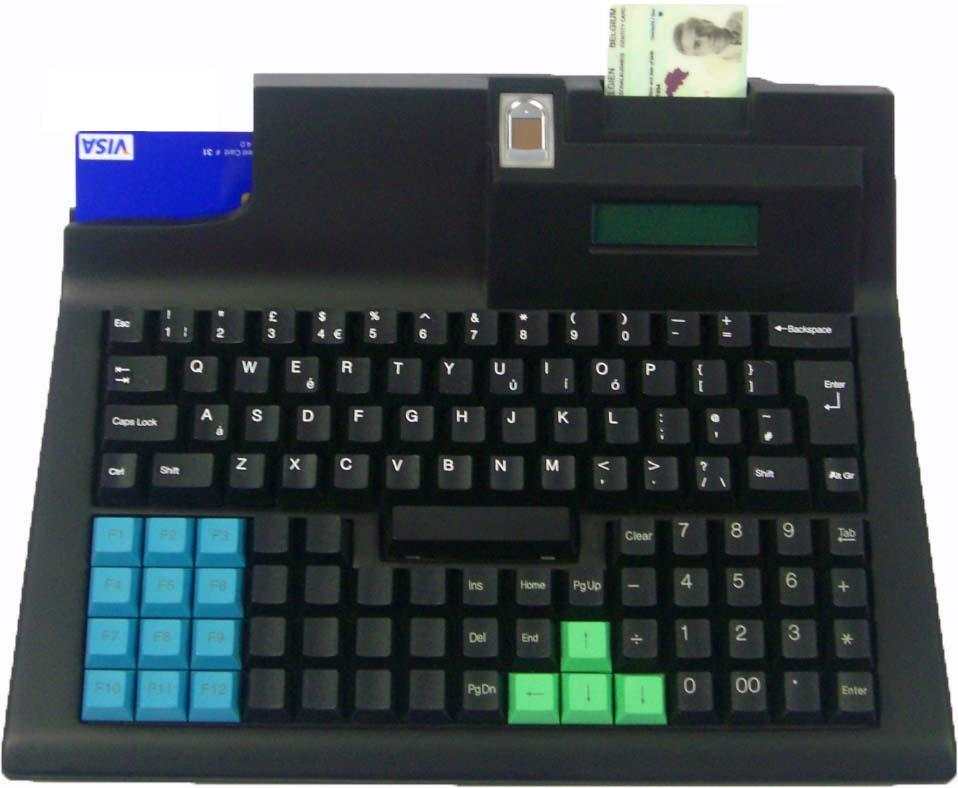 eKrypto Secure Transaction Keyboard (STKB) MSR SCR PCI EMV LCD NFC FSR Fingerprint Compact